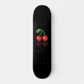 Skateboard fan art Pac-Man pixel cerise noir (Devant)