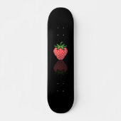 Skateboard fan art Pac-Man pixel fraise noir (Devant)