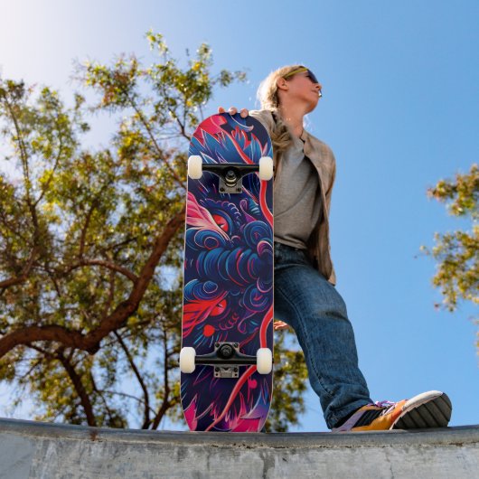 Skateboard Fantastique Fleur Fury Dragon (Extérieur 1)