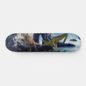 Skateboard Fantasy T-Rex Tyrannosaurus Dinosaur battle (Horz)