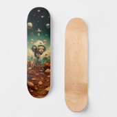 Skateboard Fantasy wall art skateboard.  (Recto)