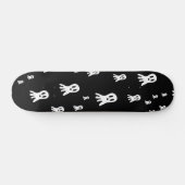 Skateboard Fantômes d'Halloween foncé (Horz)