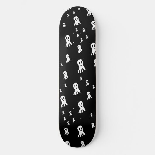 Skateboard Fantômes d'Halloween foncé (Recto)