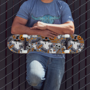 Skateboard Fantômes Monstres mignons Éffrayants et Déplaisant