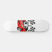 Skateboard Fast cartoon flag race - choose back color (Horz)