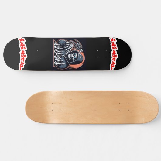 Skateboard Faucheuse d'échecs de Détroit (Horz)