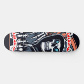 Skateboard Faucheuse d'échecs inimitable de Détroit #2 (Horz)