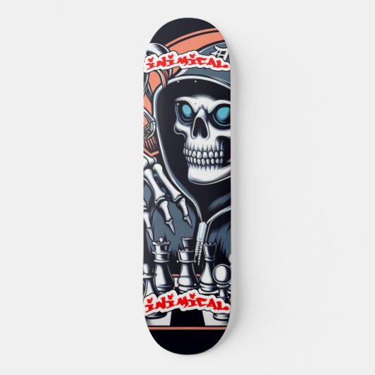 Skateboard Faucheuse d'échecs inimitable de Détroit #2 (Recto)