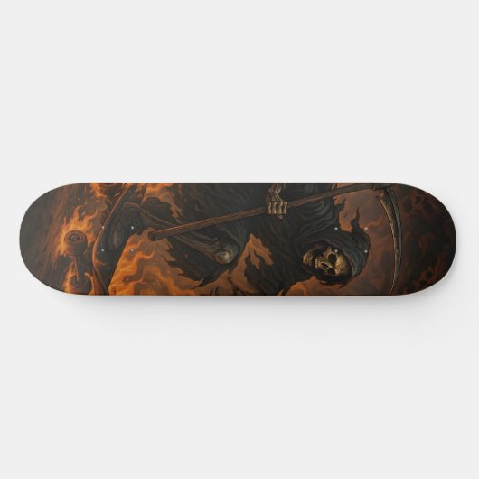 Skateboard Faucheuse en feu (Horz)