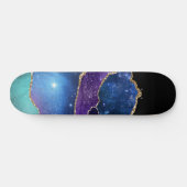 Skateboard Fausse Pierre d'agate Marbrée Galaxie Brillante Ét (Horz)