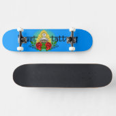 SKATEBOARD FAUST TATOUE LE LOGO INDOU DE GRAFFITI DE ROSE (Horz)