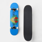 SKATEBOARD FAUST TATOUE LE LOGO INDOU DE GRAFFITI DE ROSE (Recto)