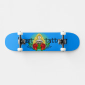 SKATEBOARD FAUST TATOUE LE LOGO INDOU DE GRAFFITI DE ROSE (Horz)