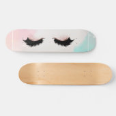 Skateboard Faux cils de fille cool (Horz)