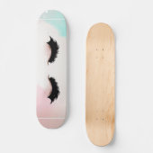 Skateboard Faux cils de fille cool (Recto)