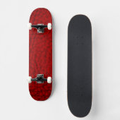 Skateboard Faux Cuir Rouge (Recto)