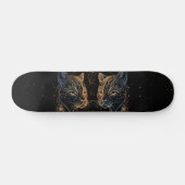 Skateboard Feline artistique Cercle Twin Cats (Horz)