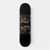 Skateboard Feline artistique Cercle Twin Cats (Devant)
