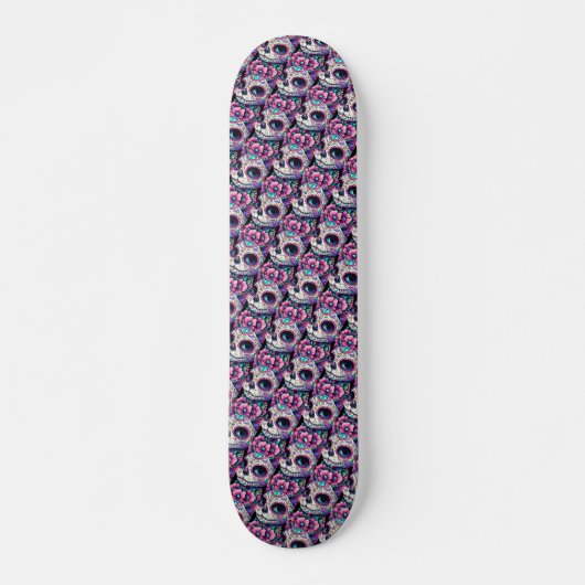 Skateboard Feline Dia de los Muertos (Devant)