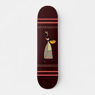 Skateboard féminin d'Afrique