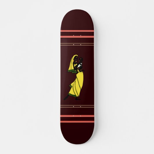 Skateboard féminin d'Afrique (Devant)