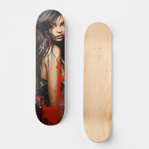 Skateboard Femme d'art urbain