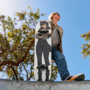 Skateboard Femme de loup-garou d'Anime