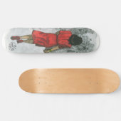 Skateboard Femme en rouge (Horz)