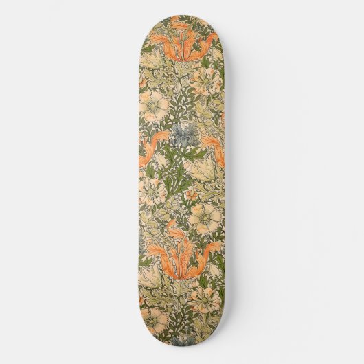 Skateboard Festival de fleurs de William Morris Spring Compto (Recto)