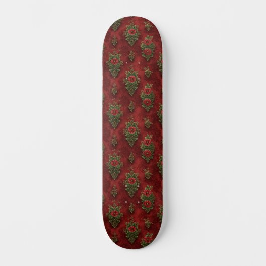 Skateboard Festive Damask (Recto)