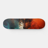 Skateboard Feu de loup et glace (Horz)