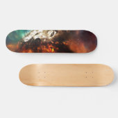 Skateboard Feu de loup et glace (Horz)