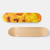 Skateboard Feu Et Flammes (Horz)