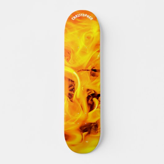 Skateboard Feu Et Flammes (Devant)