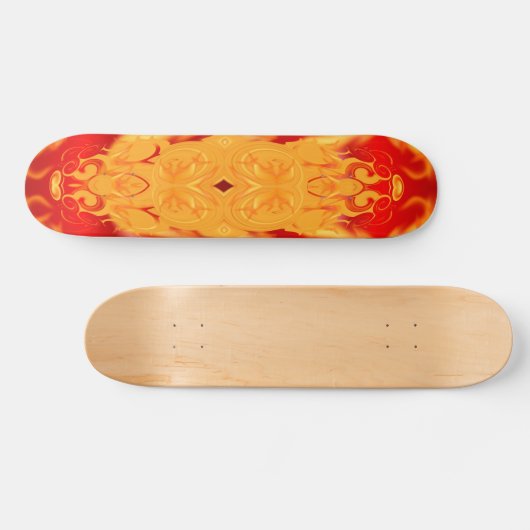 Skateboard Feu et glace (Horz)