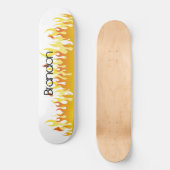 Skateboard Feu et nom - Skate (Recto)