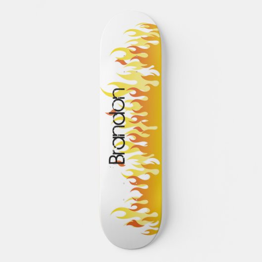 Skateboard Feu et nom - Skate (Recto)
