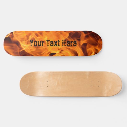 Skateboard Feu personnalisé ! Flames Skate Deck Skateboard/Wa (Horz)