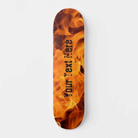 Skateboard Feu personnalisé ! Flames Skate Deck Skateboard/Wa (Recto)