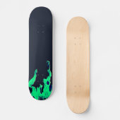 Skateboard Feu vert - Grünes Feuer - Flamme Flamme Flames (Recto)