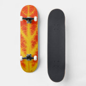 Skateboard Feuille d'Aspen rouge et jaune #10 (Recto)