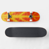 Skateboard Feuille d'Aspen rouge et jaune #10 (Horz)