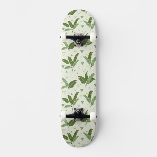 Skateboard Feuille de banane avec des triangles (Recto)