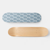 Skateboard Feuille de palmier bleu clair (Horz)