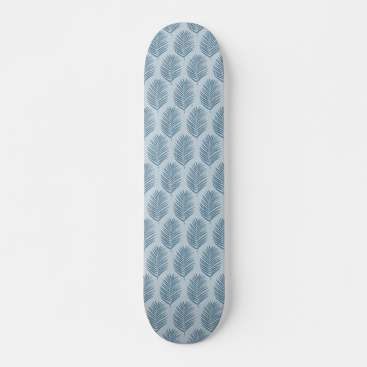 Skateboard Feuille de palmier bleu clair (Devant)