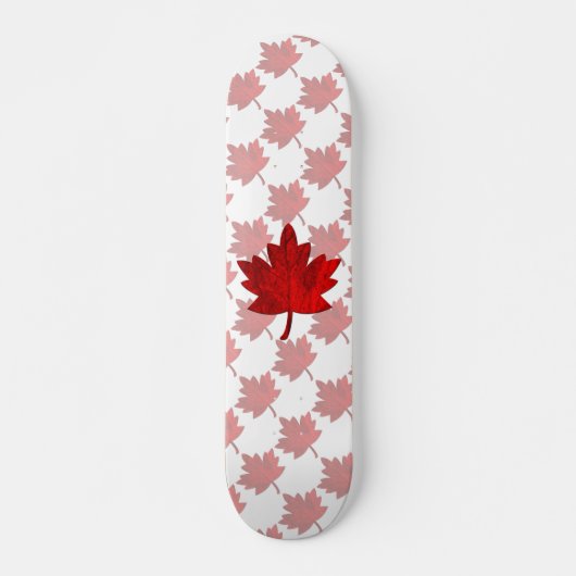 Skateboard Feuille d'érable du Canada par Shirley Taylor (Devant)