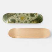 Skateboard Feuille Et Or - Art Fractal (Horz)