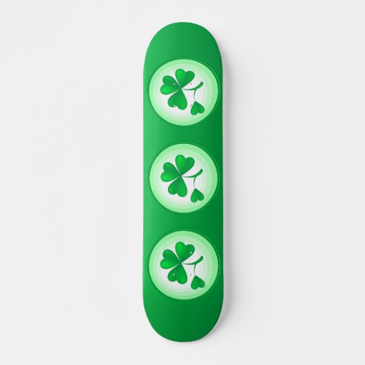 Skateboard Feuille shamrock (Devant)