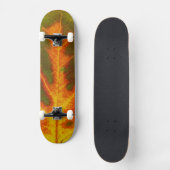 Skateboard Feuille vert orange et jaune d'Aspen #1 (Recto)