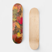 Skateboard Feuilles d'automne colorées (Recto)